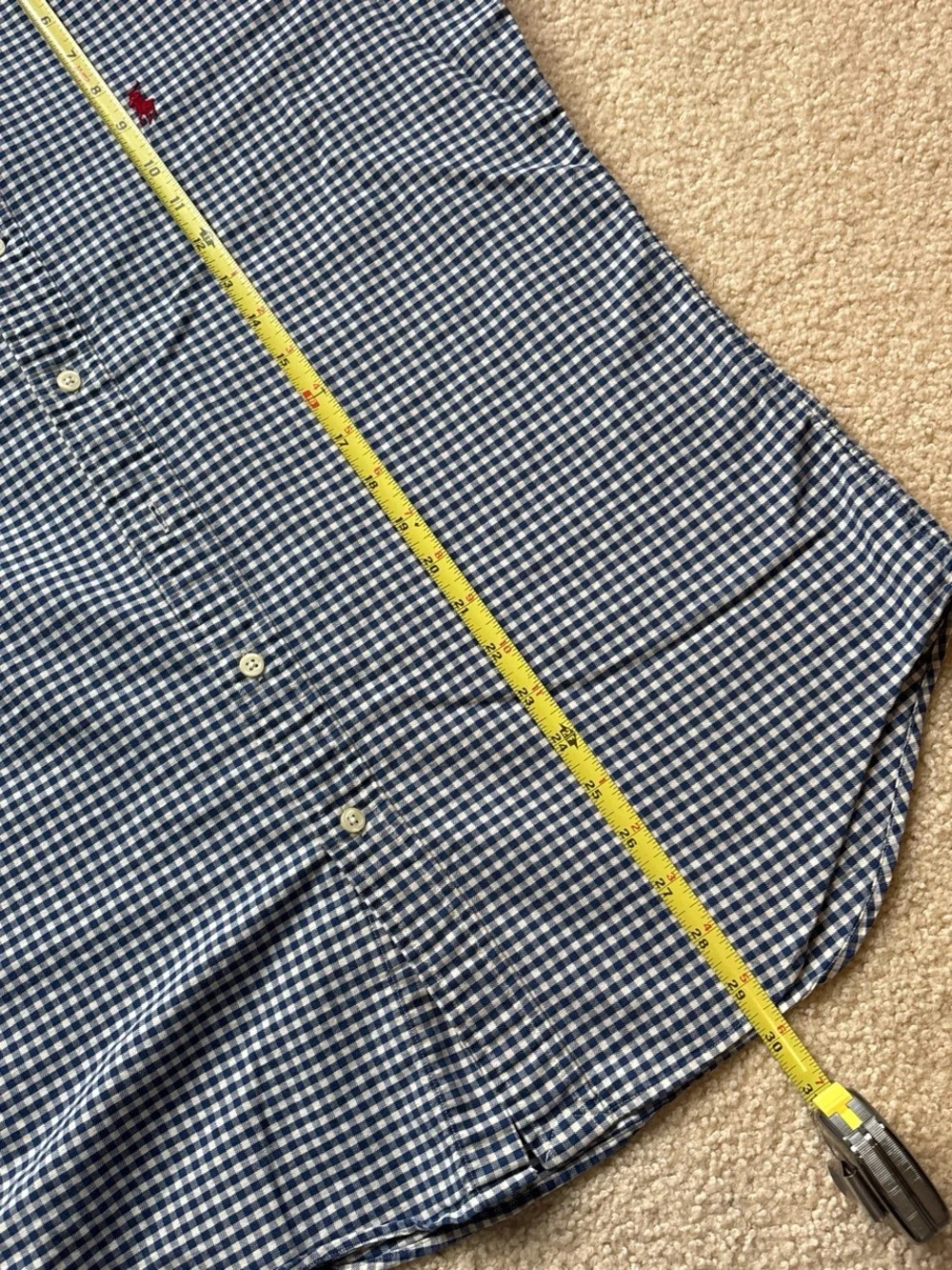 Polo by Ralph Lauren Navy & White Gingham Button-Down Shirt